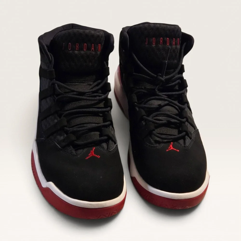 Jordan Max Aura 4 Mens Basketball Shoes Black University Red No Insole Size 12